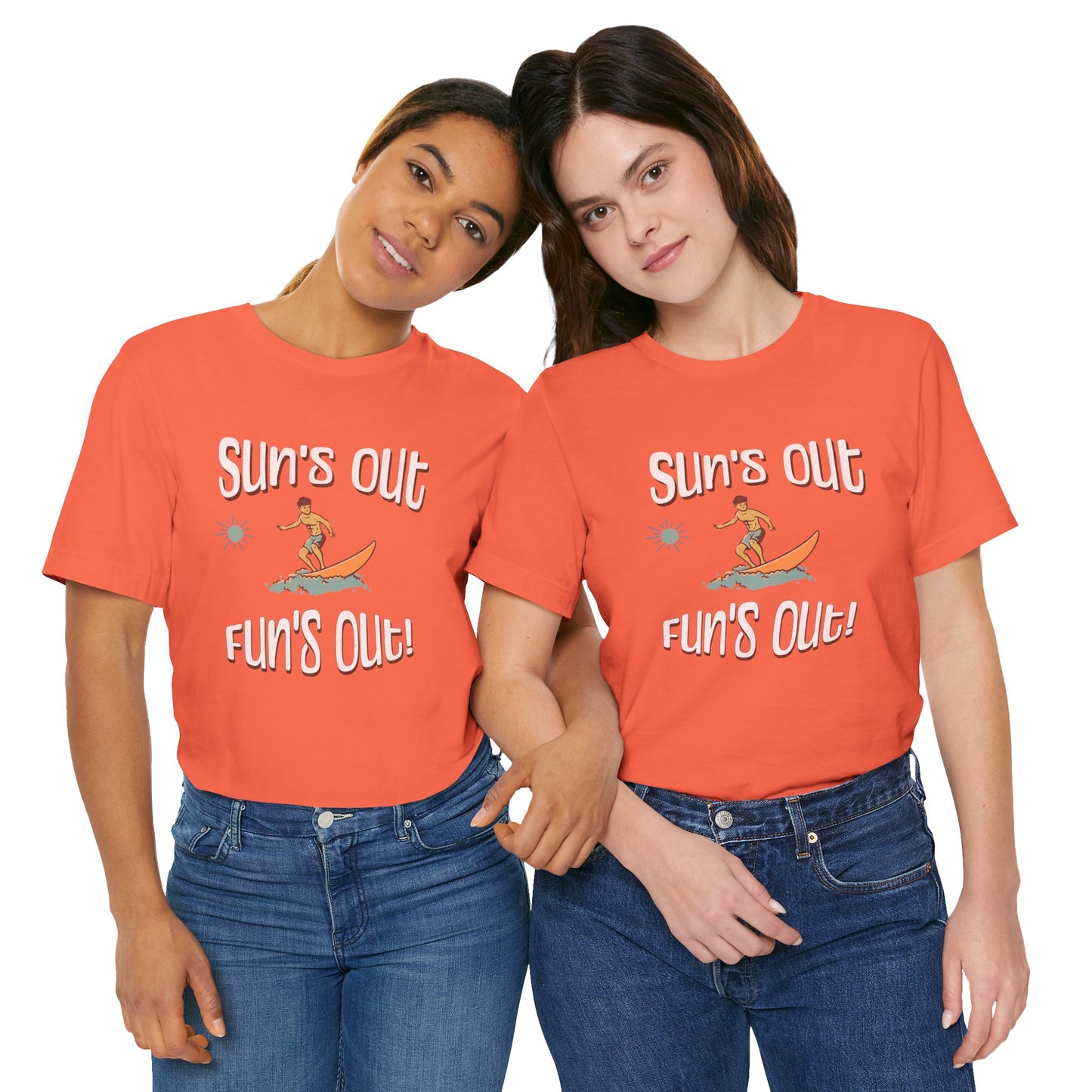 Sun's Out Fun's Out Cotton Unisex T-Shirt, California Ocean Vibes