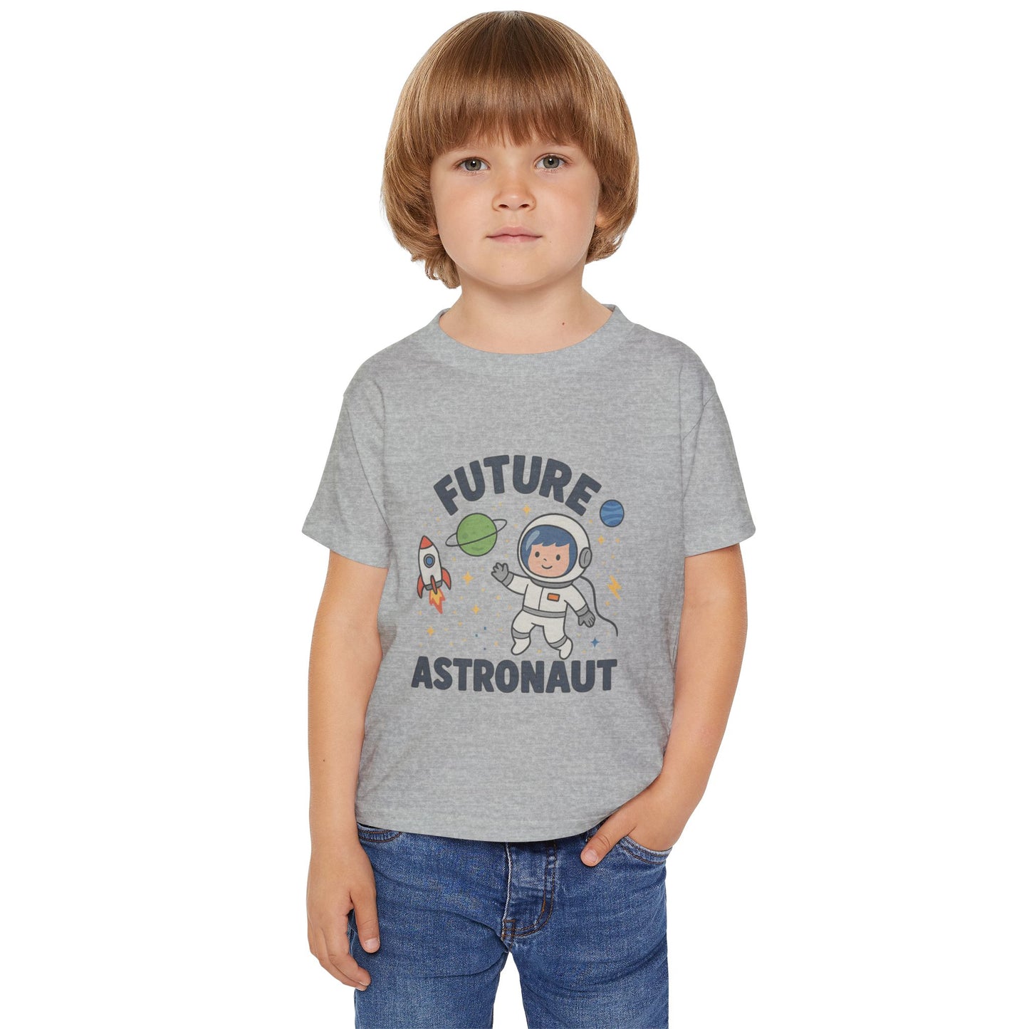 Future Astronaut Cotton Toddler T-Shirt, Little Explorer & Space Theme T-Shirt
