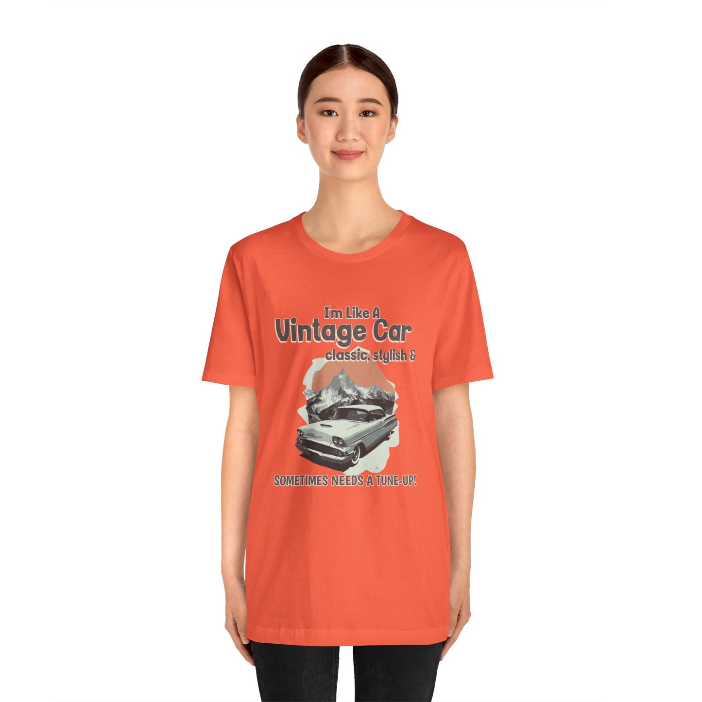 I'm Like a Vintage Car Cotton Unisex Jersey T-Shirt , Classic Car Lover, Retro Auto Enthusiast, Automotive Humor Gift