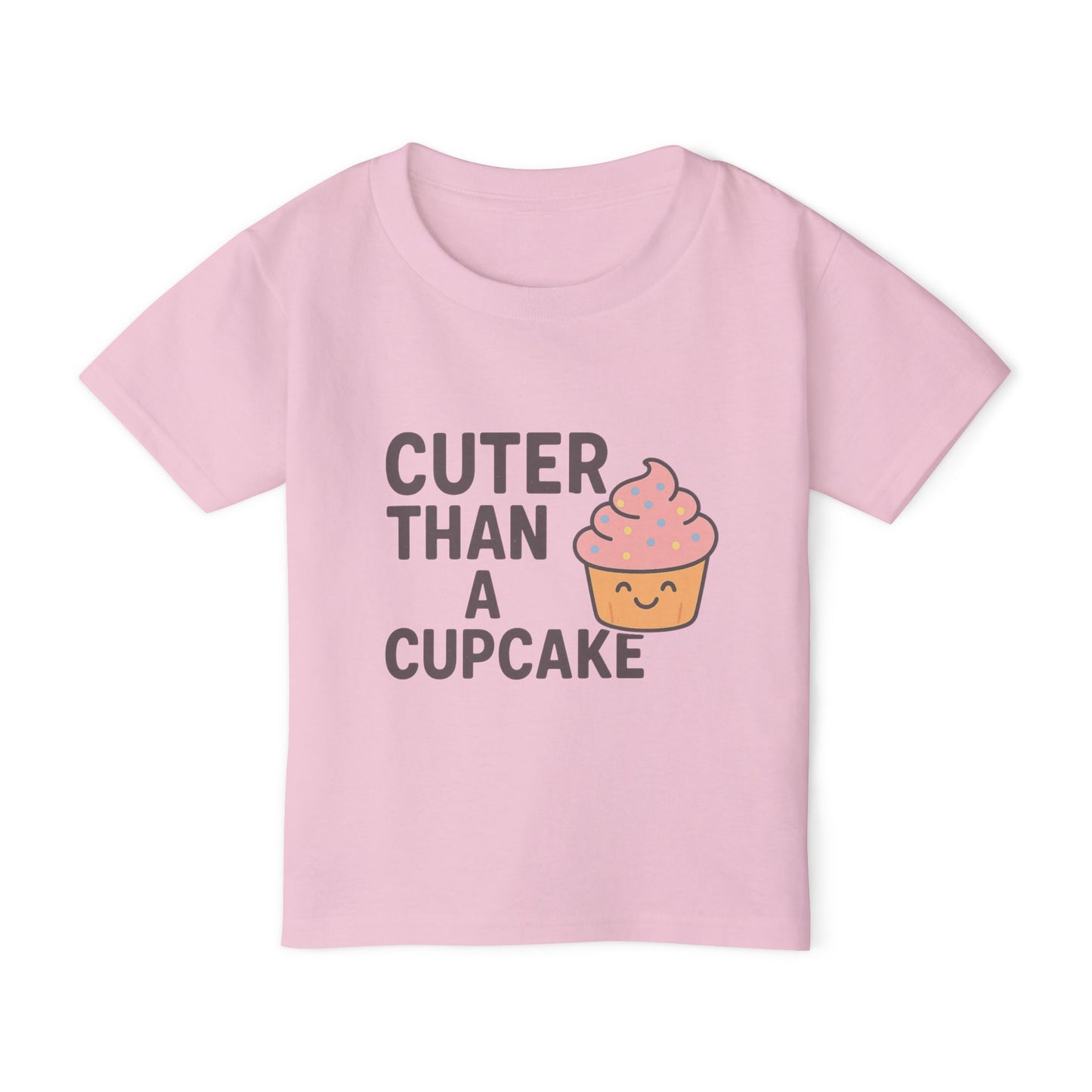 Cuter Than A Cupcake Toddler Cotton T-Shirt, Funny Kids Tee