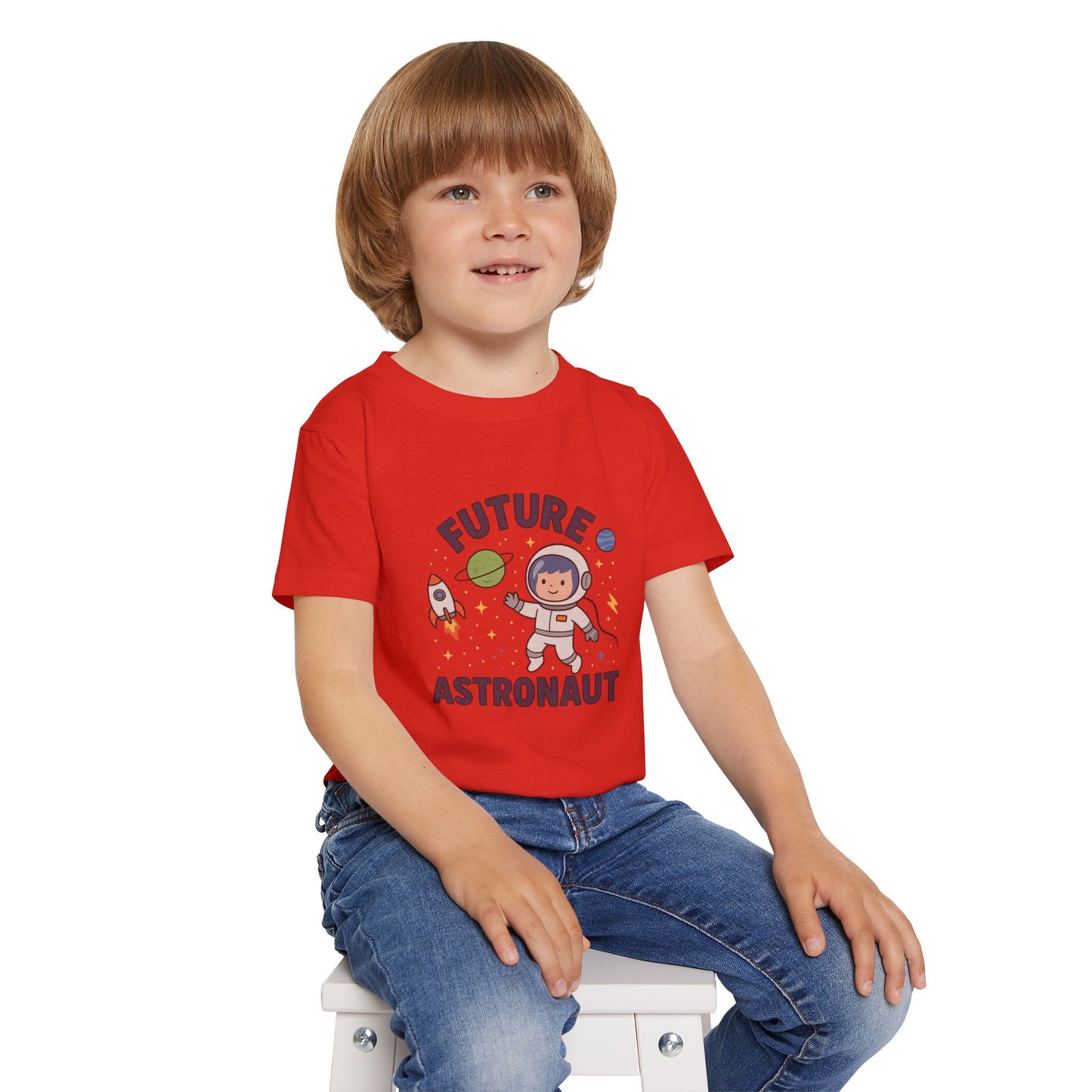 Future Astronaut Cotton Toddler T-Shirt, Little Explorer & Space Theme T-Shirt