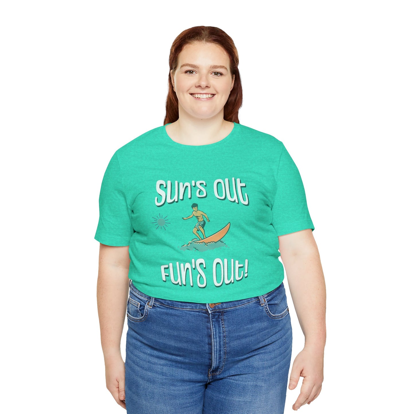 Sun's Out Fun's Out Cotton Unisex T-Shirt, California Ocean Vibes