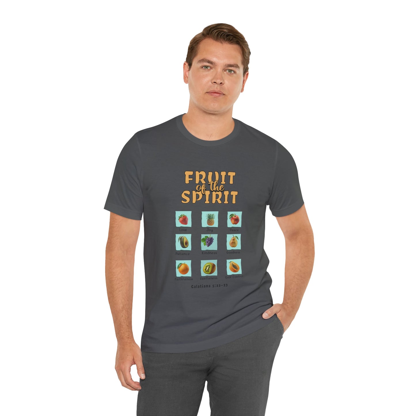 Fruit of the Spirit Cotton Jersey Unisex T-Shirt Christian Comfy Casual Gift
