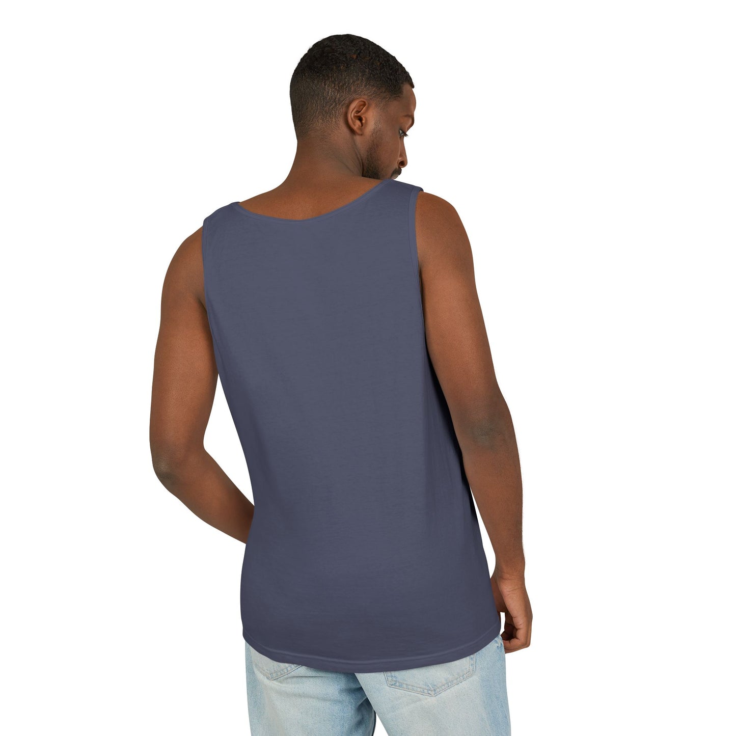 Jesus Loves You Follow Me for the Good Life Unisex Cotton Garment-Dyed Tank Top, Summer Wear
