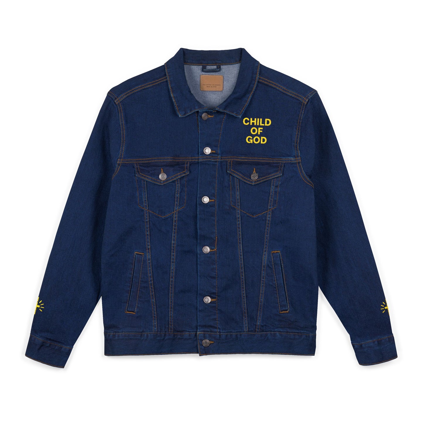 Child of God Embroidered Unisex Denim Jacket - Stylish Layering for Every Occasion, Casual Wear Gift Idea