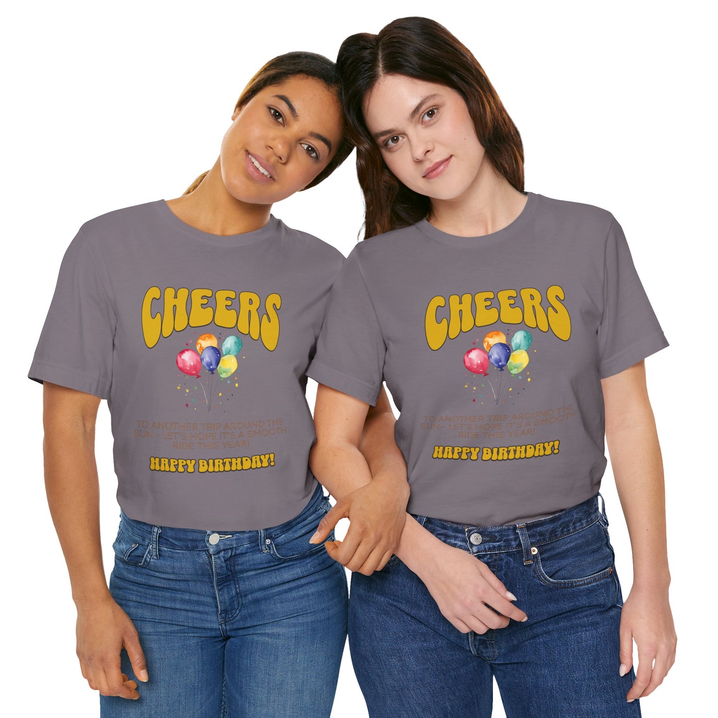 Cheers To Another Trip Around the World Cotton Unisex Jersey T-Shirt, Gift for Him Her