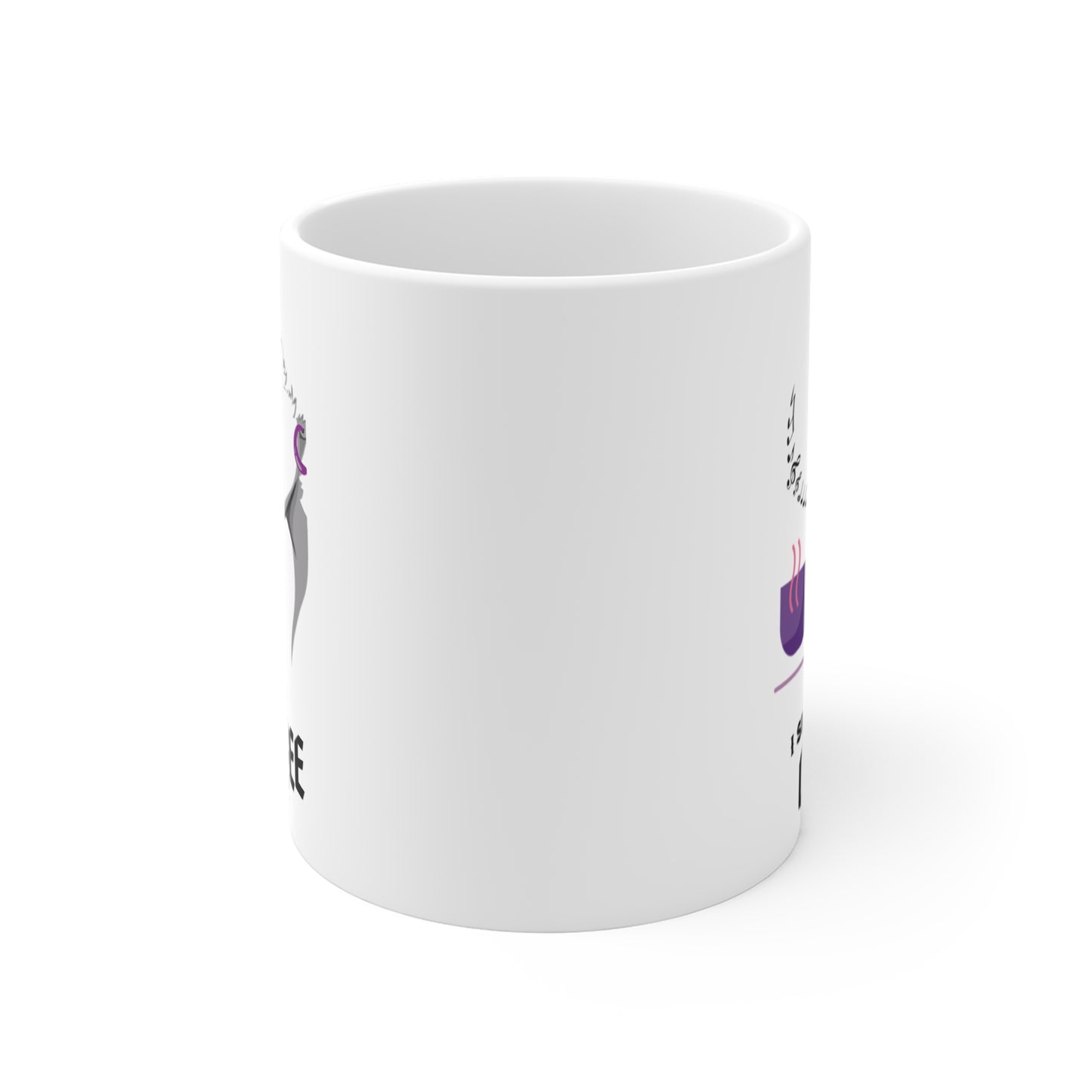 I Sing for Coffee Lover 11 oz Mug, Great Gift for Coffee Enthusiasts