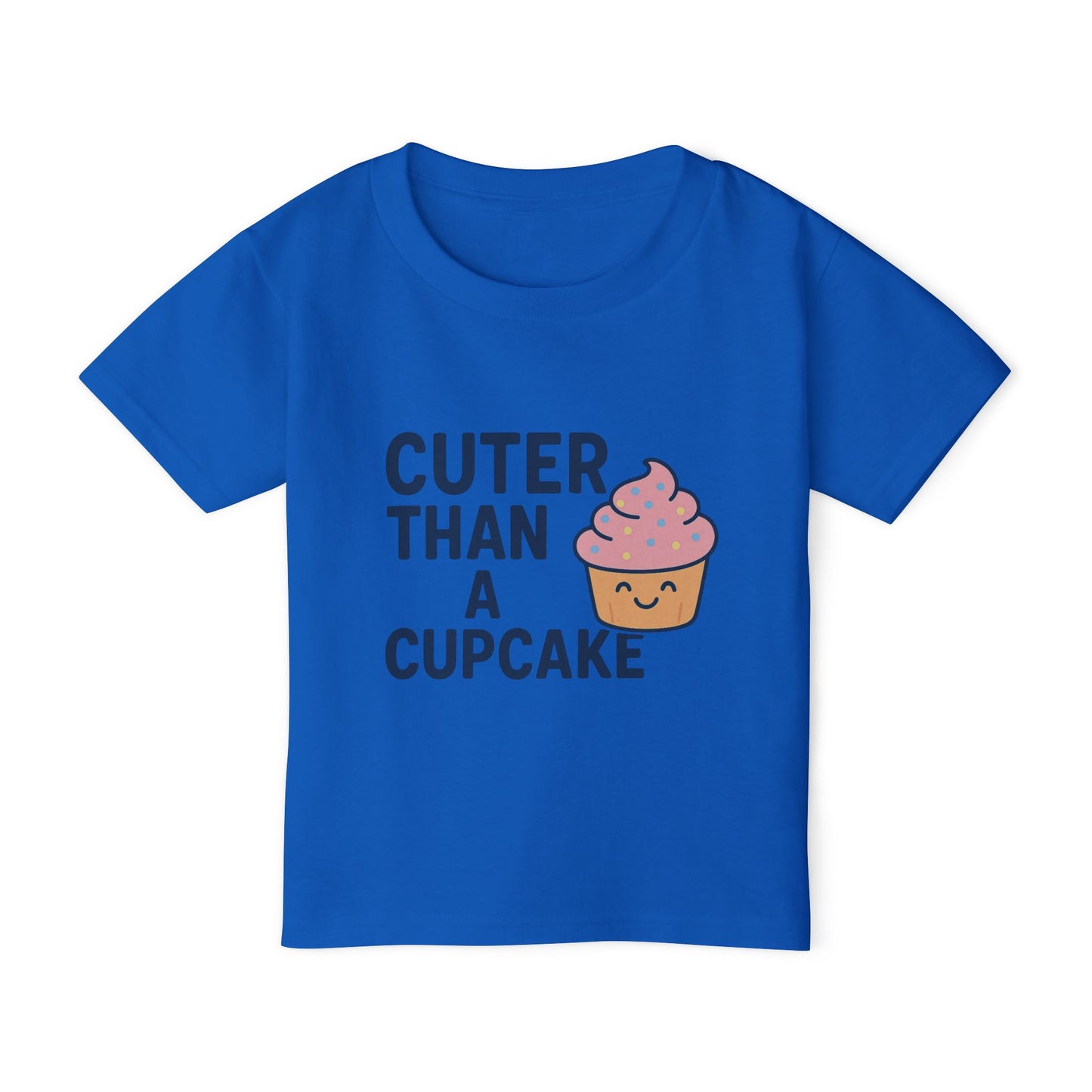 Cuter Than A Cupcake Toddler Cotton T-Shirt, Funny Kids Tee