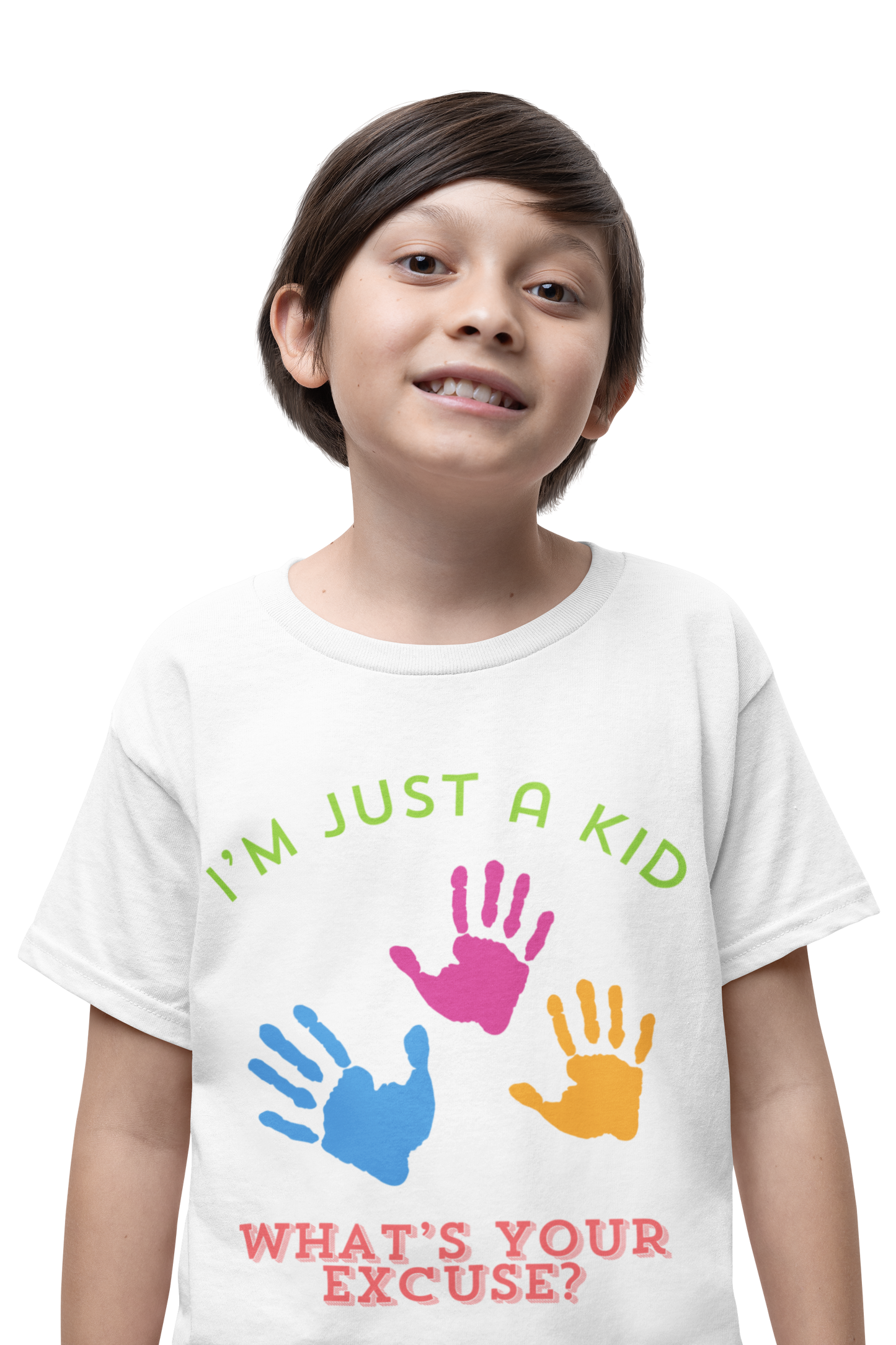 I'm Just a Kid What's Your Excuse Cotton Toddler T-Shirt, Funny Child's Shirt