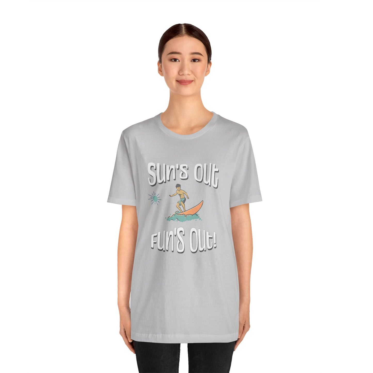 Sun's Out Fun's Out Cotton Unisex T-Shirt, California Ocean Vibes