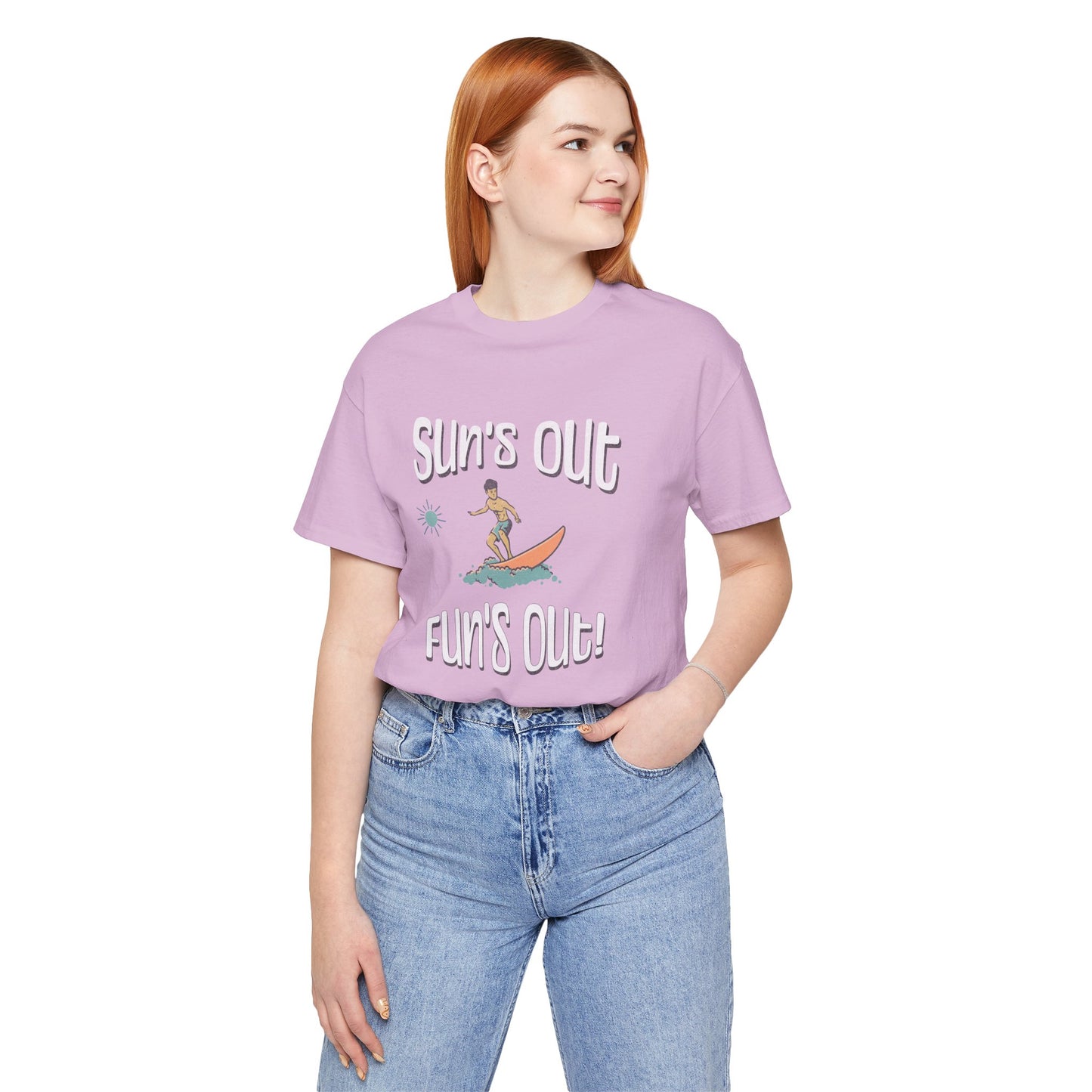 Sun's Out Fun's Out Cotton Unisex T-Shirt, California Ocean Vibes