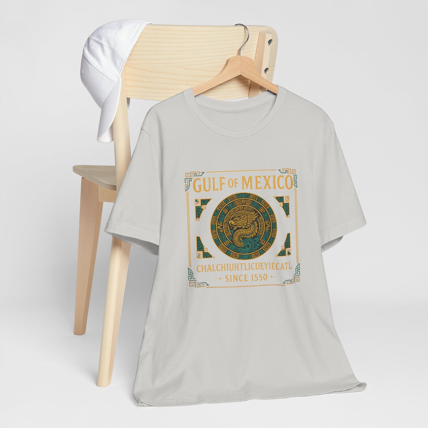 Gulf of Mexico Cotton Jersey Unisex Cotton Graphic T-Shirt - Vintage Beach Shirt, Travel Gift, Ocean Lover Apparel, Casual Summer