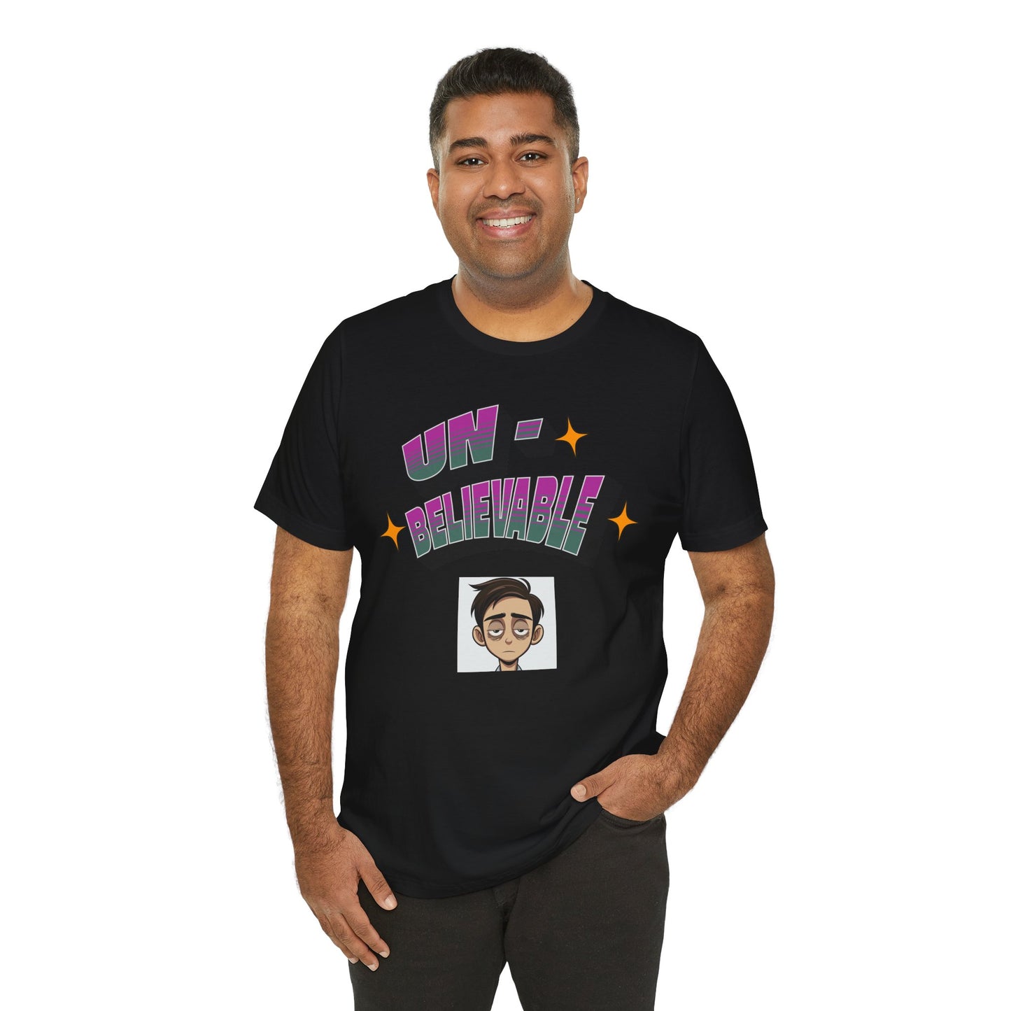 Unbelievable Graphic Cotton Jersey Unisex T-Shirt for Fun Casual Wear