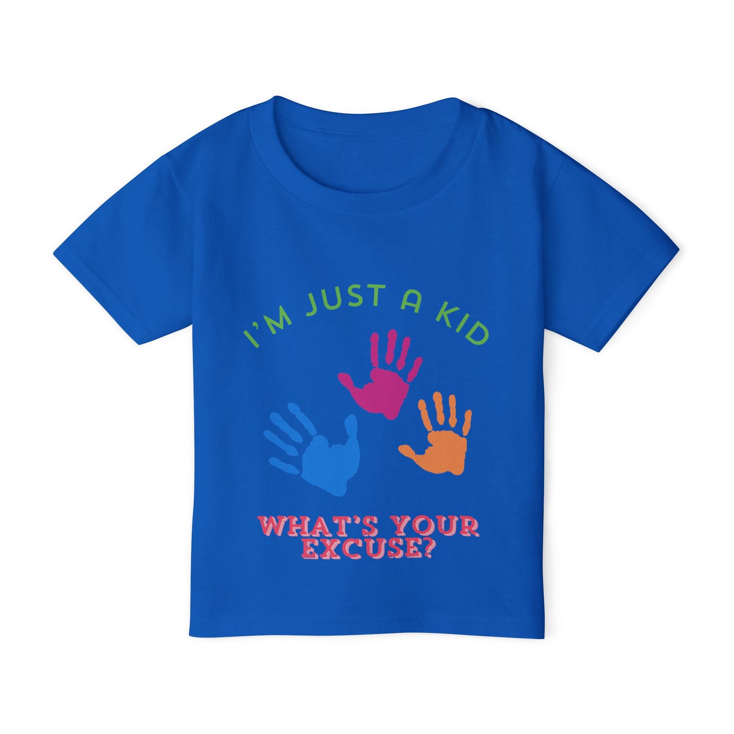 I'm Just a Kid What's Your Excuse Cotton Toddler T-Shirt, Funny Child's Shirt