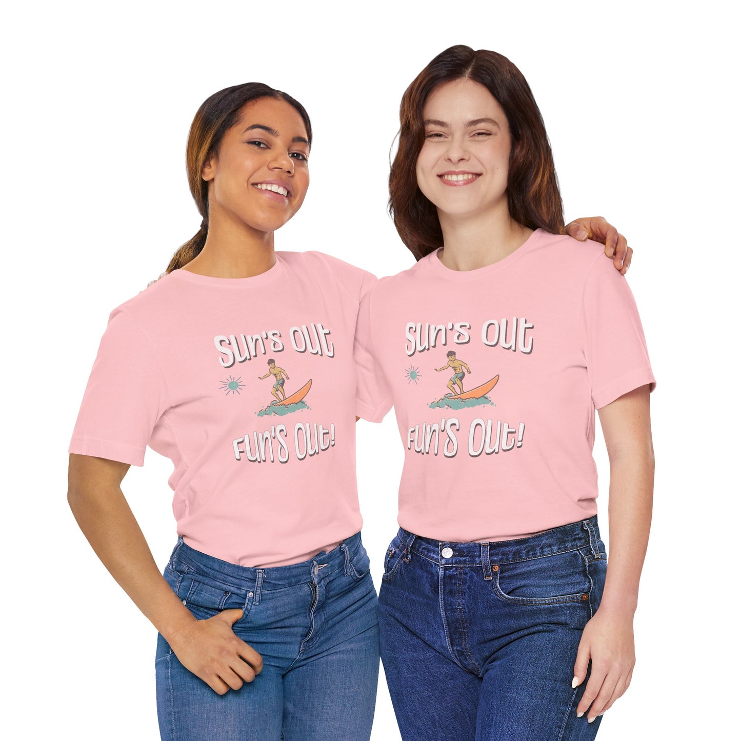 Sun's Out Fun's Out Cotton Unisex T-Shirt, California Ocean Vibes