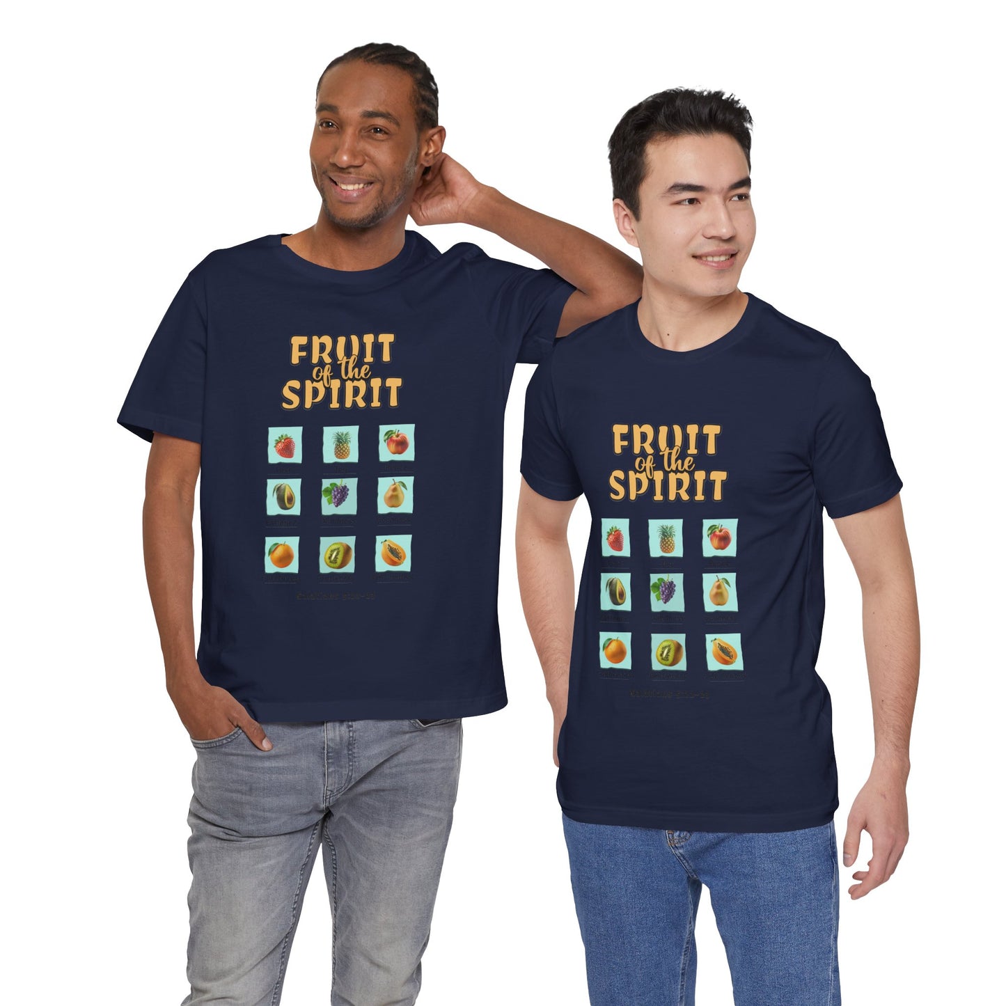 Fruit of the Spirit Cotton Jersey Unisex T-Shirt Christian Comfy Casual Gift