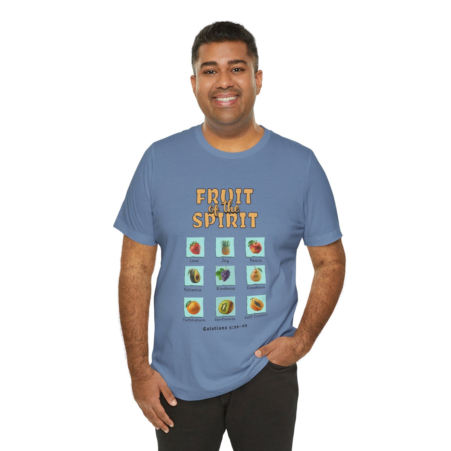 Fruit of the Spirit Cotton Jersey Unisex T-Shirt Christian Comfy Casual Gift