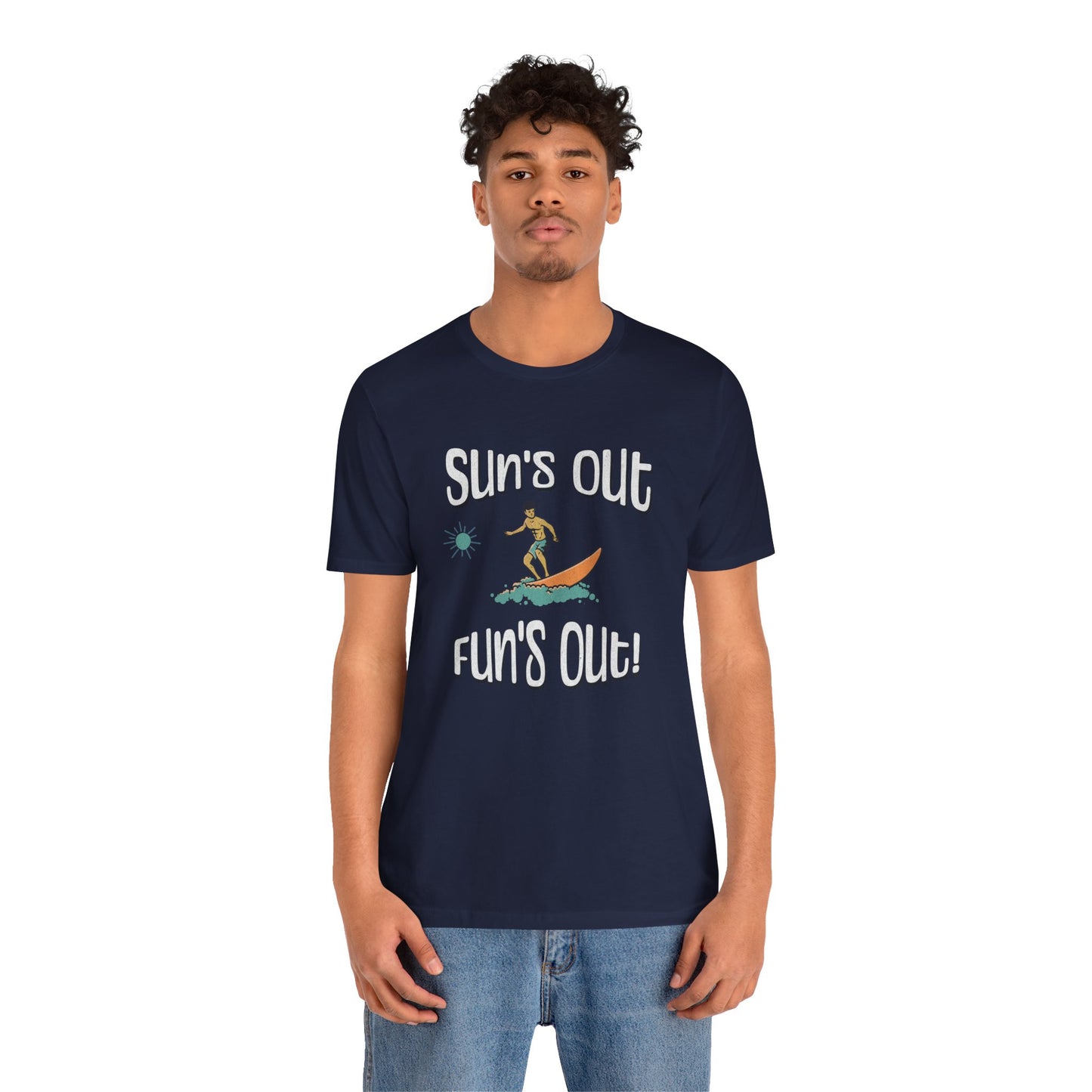 Sun's Out Fun's Out Cotton Unisex T-Shirt, California Ocean Vibes
