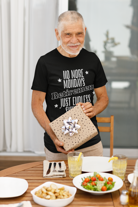 No More Mondays Retirement Just Endless Sundays Cotton Unisex Jersey T-Shirt, Gift Shirt Retirement Party