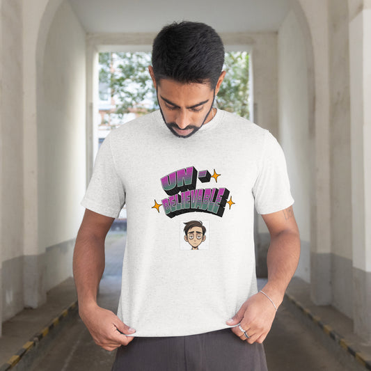Unbelievable Graphic Cotton Jersey Unisex T-Shirt for Fun Casual Wear