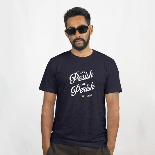 If I Perish I Perish  Cotton Unisex Jersey T-Shirt Scripture Based Casual Comfy Graphic Tee