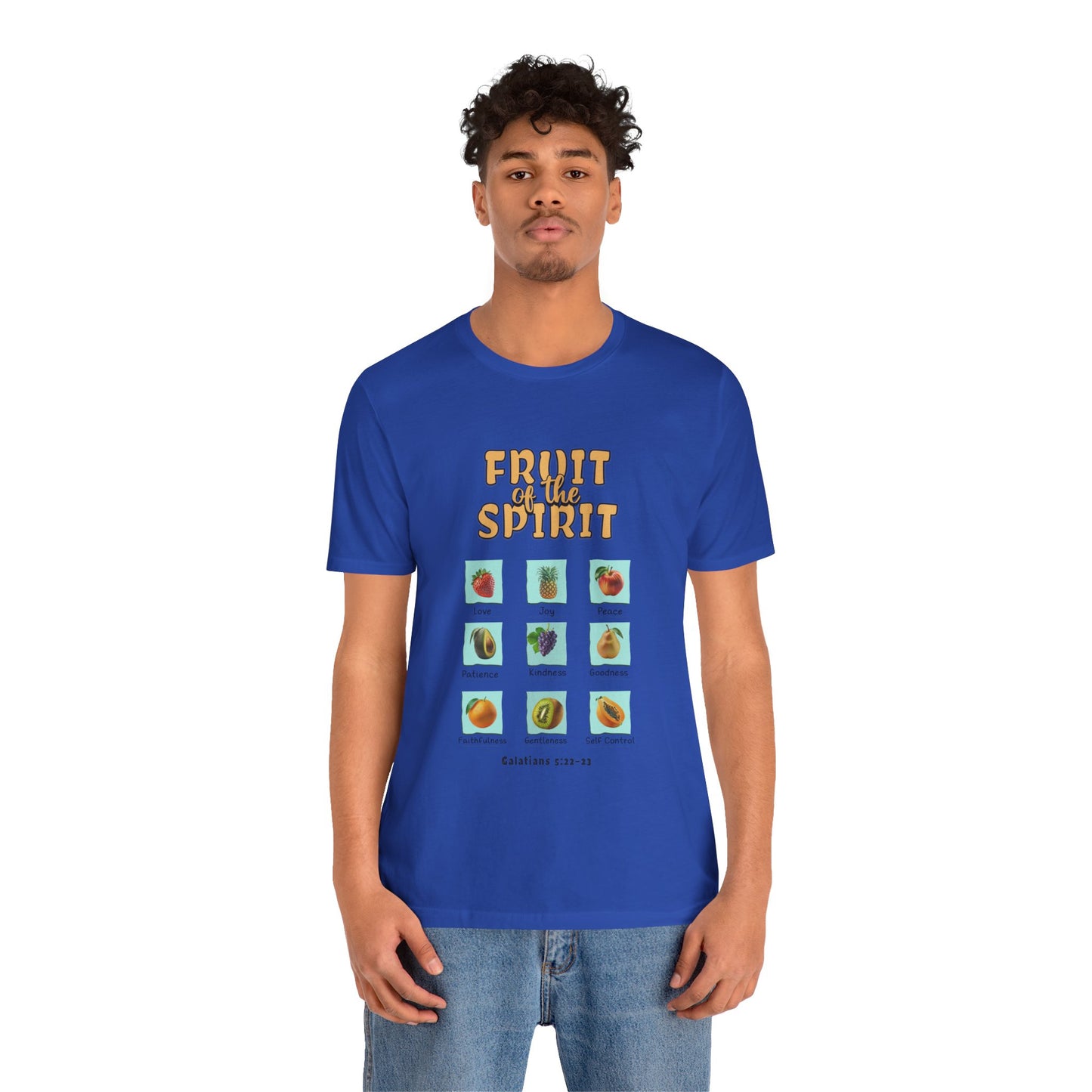 Fruit of the Spirit Cotton Jersey Unisex T-Shirt Christian Comfy Casual Gift
