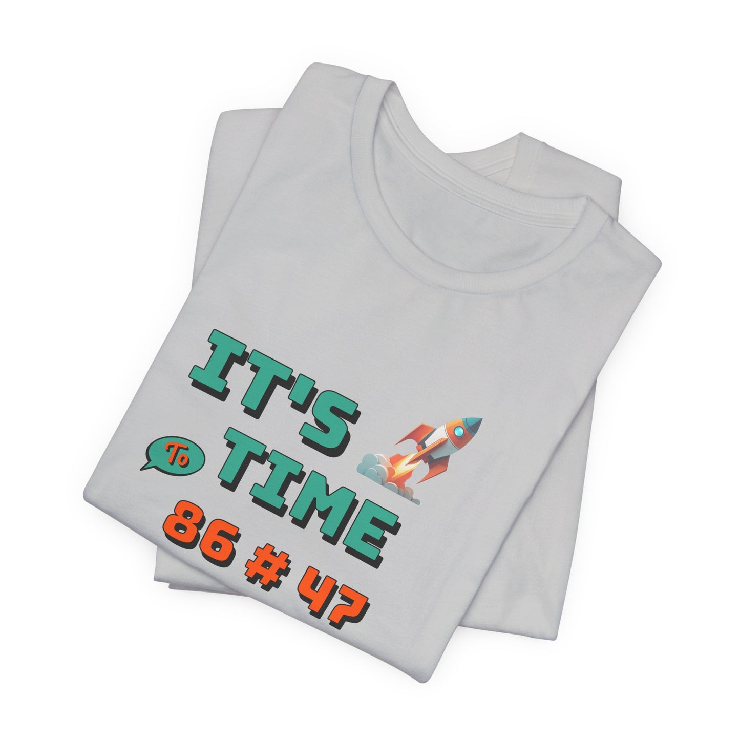 Its Time to 86 # 47 One Way Trip to Mars Cotton Unisex Jersey T-Shirt, Funny Casual Comfy Space-Themed Gift