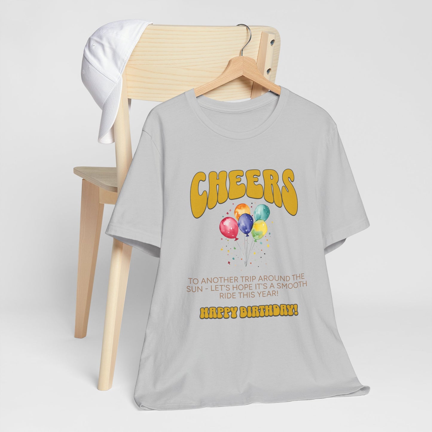 Cheers To Another Trip Around the World Cotton Unisex Jersey T-Shirt, Gift for Him Her